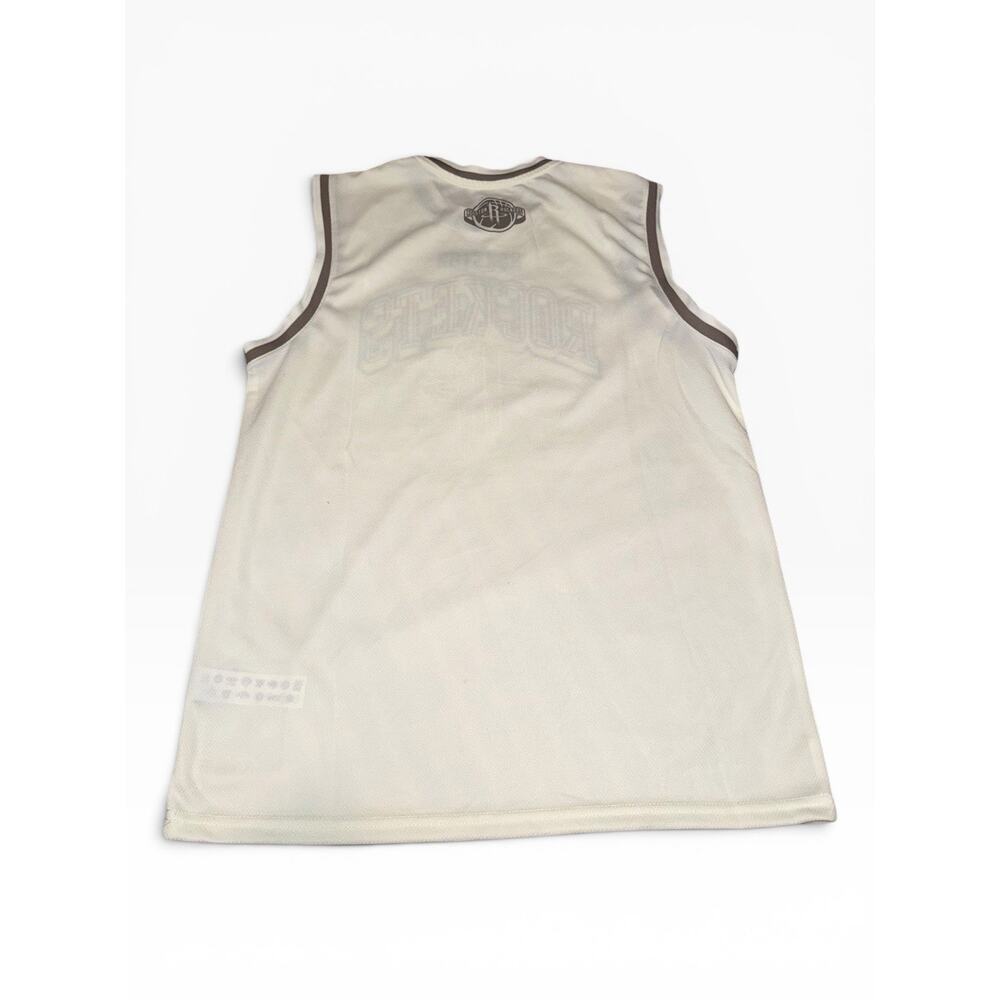 Houston Rockets Jersey Mens Medium Stitched NBA Ultra Game Basketball Beige - Picture 3 of 9